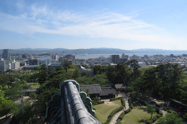 松江市内の眺め