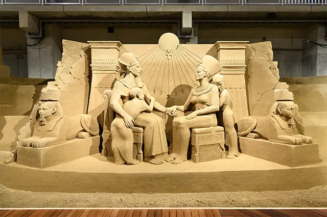 気分はまるで世界旅行！ アートな砂像で世界各地の歴史・文化・遺跡を