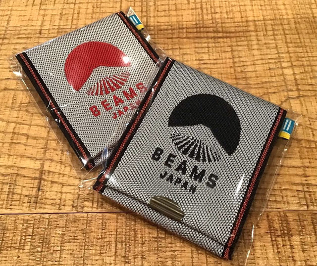 高田織物×BEAMS JAPAN,畳べりビームス ジャパンロゴ カード＆コインウォレット