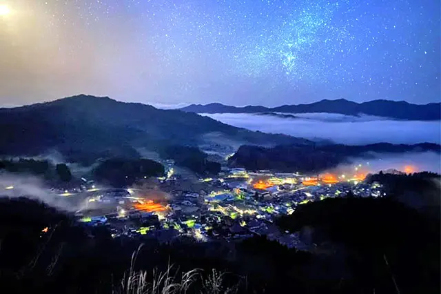 日本二百名山の三瓶山の頂上から、日本一の天然プラネタリウムを鑑賞