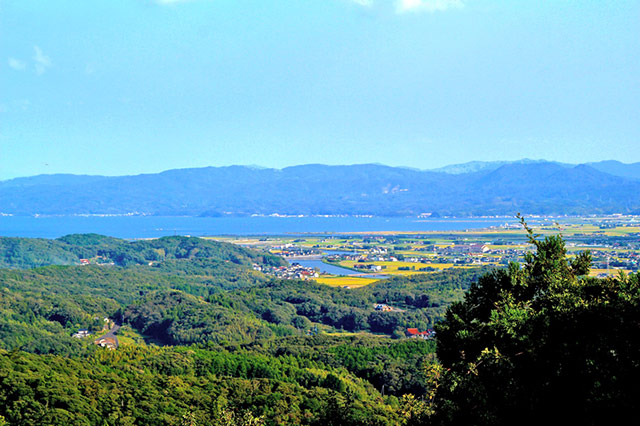 出雲平野と宍道湖