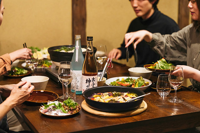 出雲の豊かな食を楽しめます