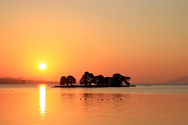 宍道湖の風景や夕日